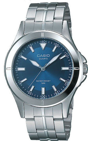 Casio MTP-1214A-2AV Men's Blue Analogue Quartz Steel Watch