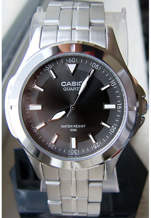Casio MTP-1214A-8AV Men's Gray Analogue Quartz Steel Band Watch