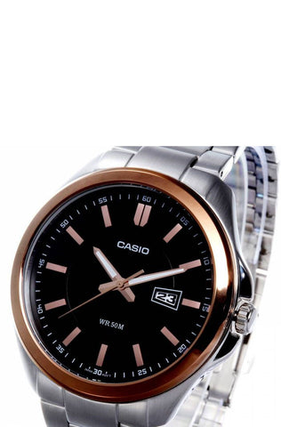 Casio MTP-1318GD-1AV Mens 50M Stainless Steel Modern Dress Watch