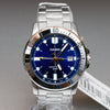Casio MTP-VD01D-2EV Men's Blue Analog Watch Steel Band Date Indicator New