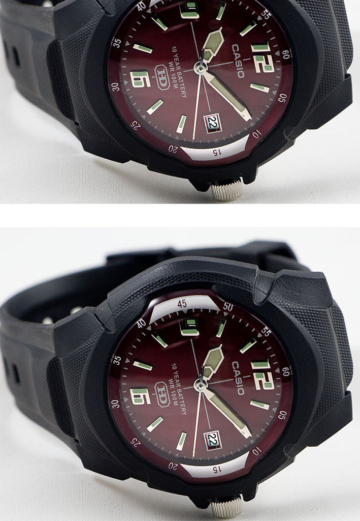 Casio MW-600F-4AV Analogue with Neo Date Display 10 Year Battery Watch