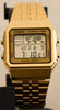 Casio A-500WGA-9D World Time 5 Alarms LED Backlight Watch Gold Steel Band New