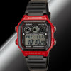 Casio AE-1300WH-4AV World Time 5 Alarms 10 Year Battery Watch 9 Timers LED New