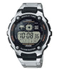 Casio AE-2000WD-1AV World Time Map 5 Alarms Watch Steel 10 Year Battery 200M WR