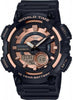Casio AEQ-110W-1A3 Mens Black 100M World Time Watch Digital/ Analog Sports New