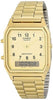 Casio AQ-230GA-9B Mens Digital Watch Stainless Steel Analog Alarm Gold New