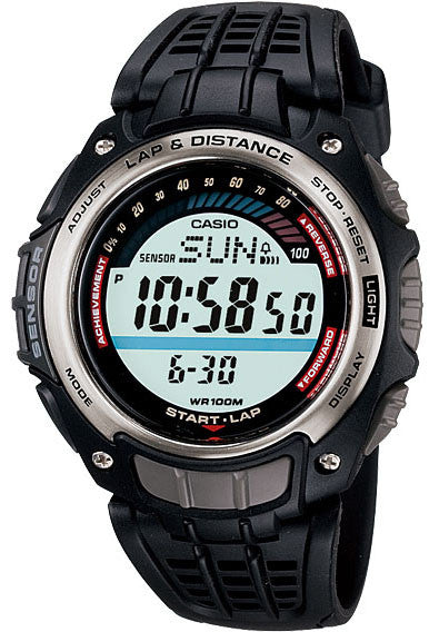 Casio SGW-200-1AV Pedometer Lap Memory 100 - World Time 5 Alarms Watch NEW