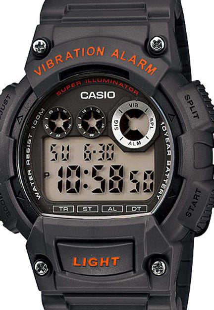 Casio W-735H-8AV Super Illuminator Vibration Alarm 10 Year Battery Watch